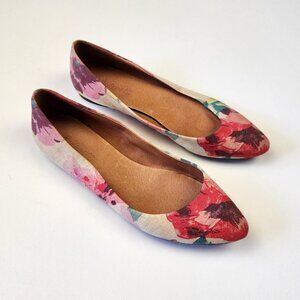 Madewell Floral Pointed-Toe Ballet Flats sz 7.5